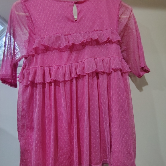 Wonder Nation Fuchsia Ruffle Top - Picture 2 of 3